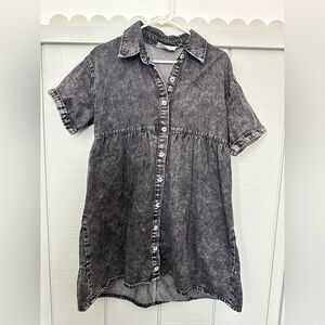 Savanna Jane Charcoal Denim Kids Dress
